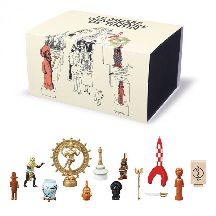  ست فیگورهای تن تن Box set 13 Tintin figurines Imaginary Museum 