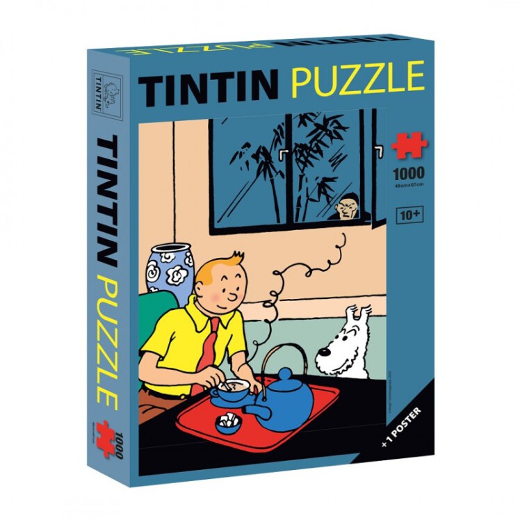 پازل تن تن Tintin drinking his tea - 1000 pieces + poster