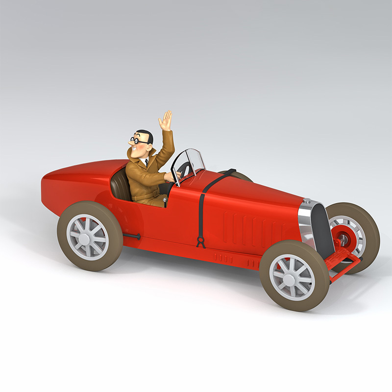  ماشین تن تن the bugatti of bobby smiles- 1/24 model car 
