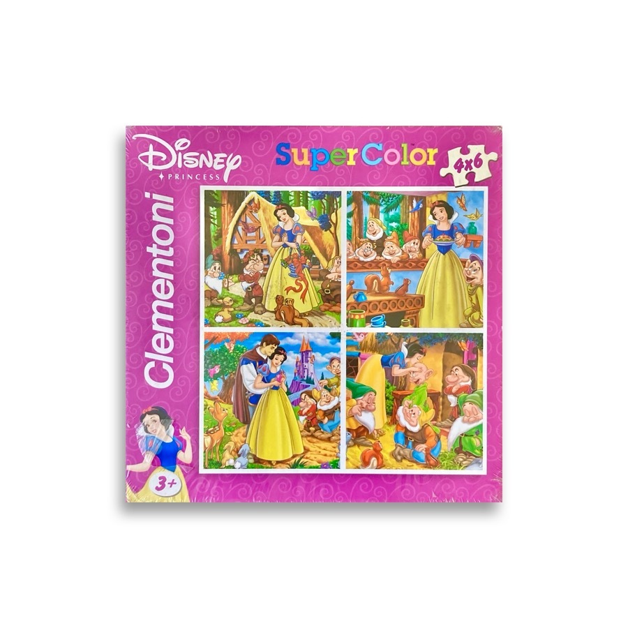  پازل دیزنی سفید برفی clementoni disney princess super color 4×6 snow white 