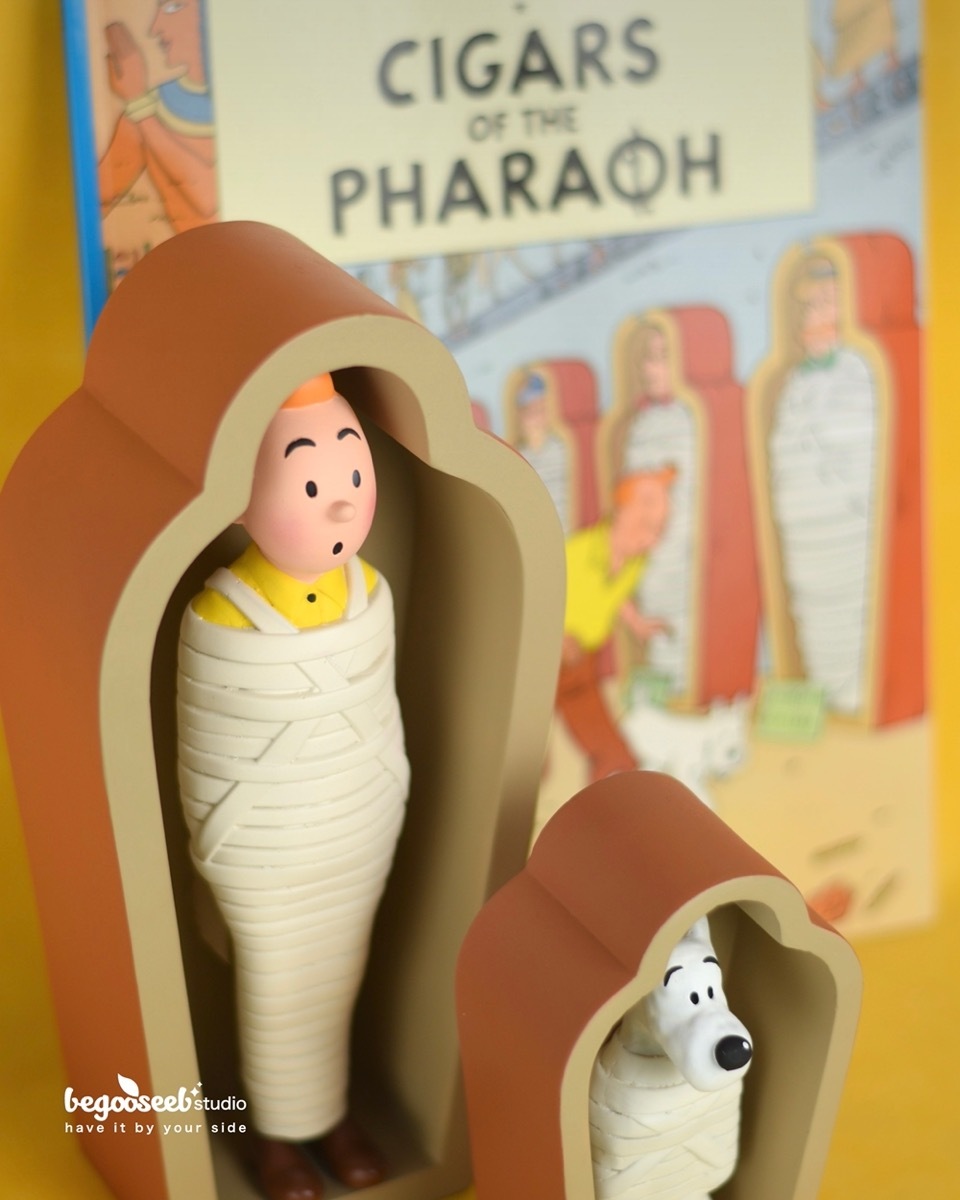 فیگور تن تن و میلو سیگارهای فرعون