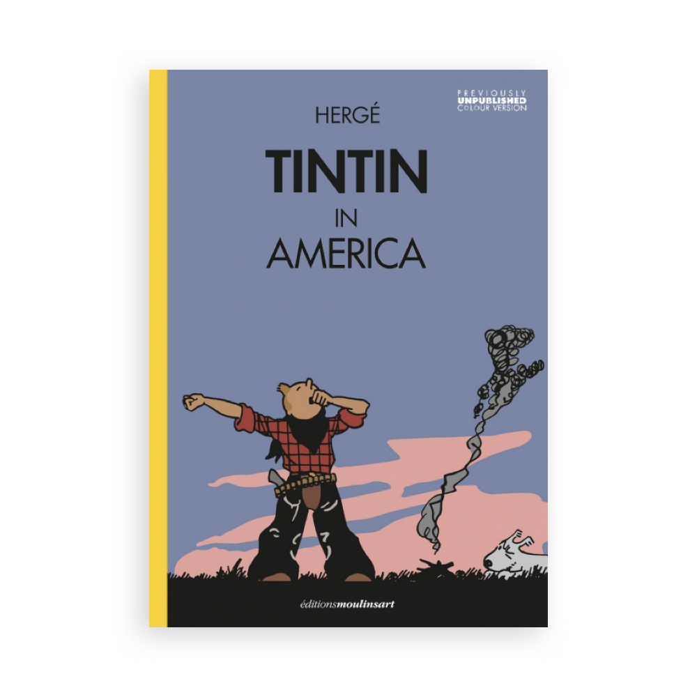  کتاب تن تن در آمریکا Tintin in America - Yawning 