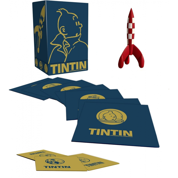 پک انیمیشن و موشک تن تن Complete collector's box set of the Tintin series 10 DVD + Lunar Rocket (2021)
