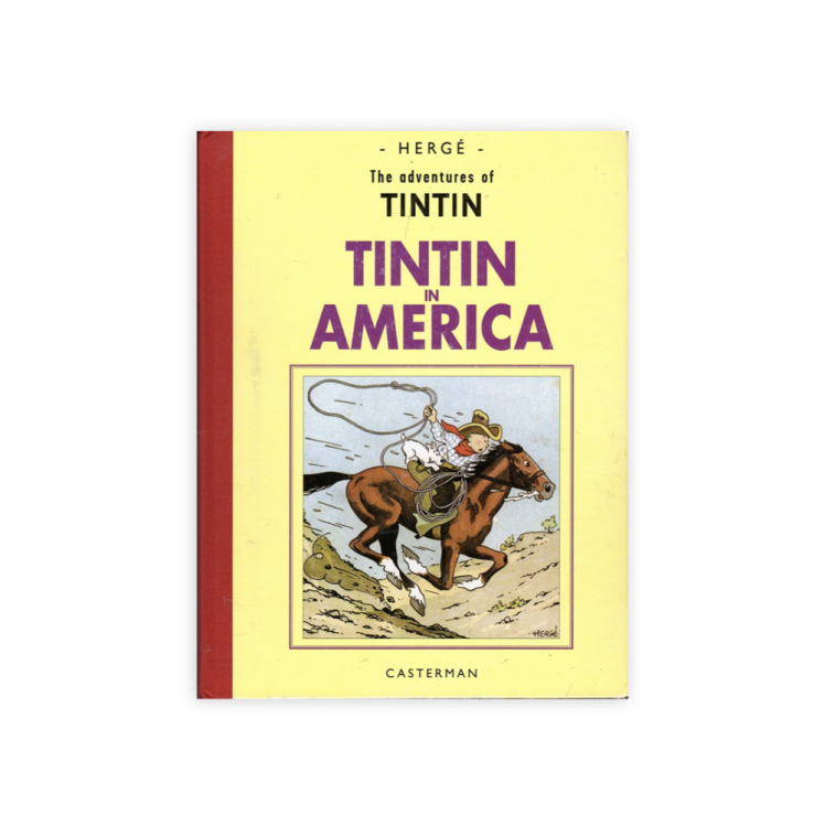 کتاب تن تن در آمریکا نسخه سیاه و سفید 74402 tintin