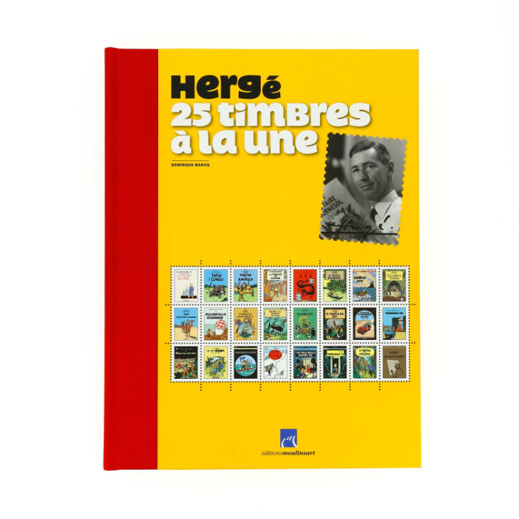 کتاب تن تن هرژه Hergé, 25 timbres à la une