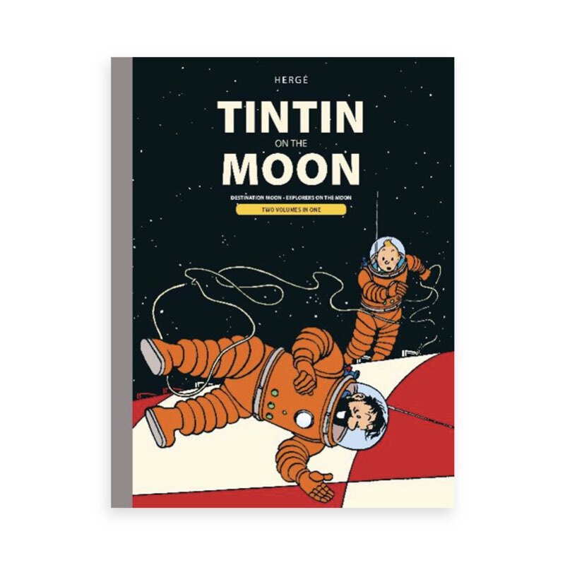  کتاب تن تن کره ماه tintin on the moon duo edition 