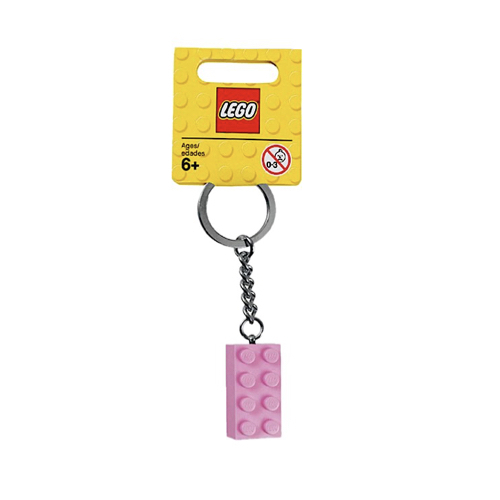 خرید جاکلیدی لگو صورتی lego pink brick