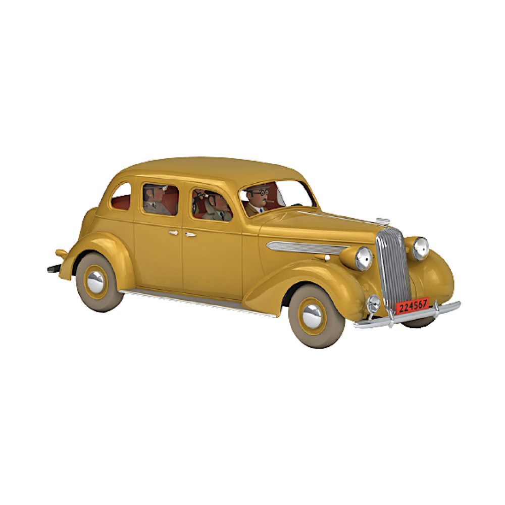  ماشین تن تن the yellow buick – 1/24 model car 