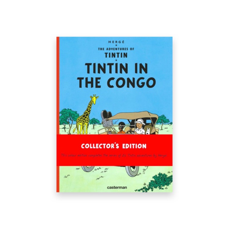 کتاب اورجینال تن تن در کنگو انگلیسی Tintin in the congo