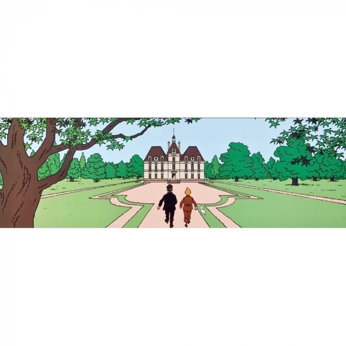  کارت پستال تن تن Double Postcard Moulinsart Tintin, the Moulinsart Castle 