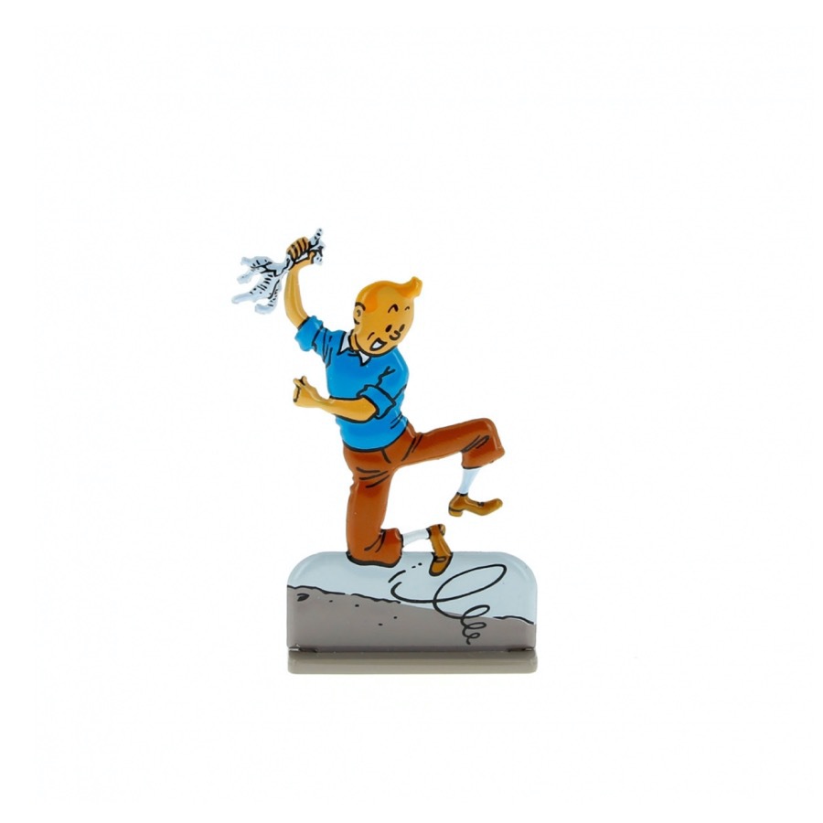  فیگور ۲ بعدی فلزی تن تن Tintin jumps for joy 