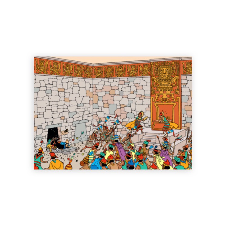 کارت پستال تن تن معبد خورشید