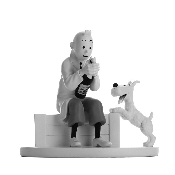 فیگور تن تن و بطری Tintin Champagne
